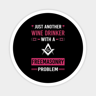 Wine Drinker Freemasonry Freemason Masonry Magnet